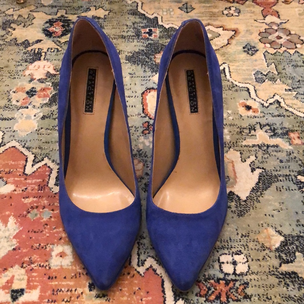 Kenneth Cole Royal Blue Suede Pumps